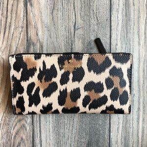 Kate spade leopard wallet